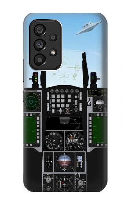 W3933 Fighter Aircraft UFO Funda Carcasa Case y Caso Del Tirón Funda para Samsung Galaxy A53 5G