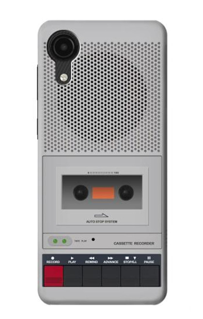 W3953 Vintage Cassette Player Graphic Funda Carcasa Case y Caso Del Tirón Funda para Samsung Galaxy A03 Core