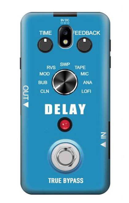 W3962 Guitar Analog Delay Graphic Funda Carcasa Case y Caso Del Tirón Funda para Samsung Galaxy J7 (2018), J7 Aero, J7 Top, J7 Aura, J7 Crown, J7 Refine, J7 Eon, J7 V 2nd Gen, J7 Star