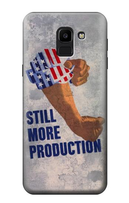 W3963 Still More Production Vintage Postcard Funda Carcasa Case y Caso Del Tirón Funda para Samsung Galaxy J6 (2018)