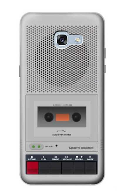 W3953 Vintage Cassette Player Graphic Funda Carcasa Case y Caso Del Tirón Funda para Samsung Galaxy A5 (2017)