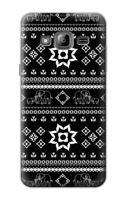 W3932 Elephant Pants Pattern Funda Carcasa Case y Caso Del Tirón Funda para Samsung Galaxy J3 (2016)