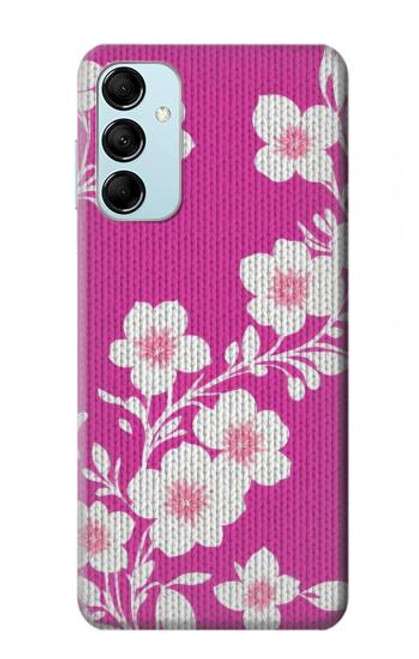 W3924 Cherry Blossom Pink Background Funda Carcasa Case y Caso Del Tirón Funda para Samsung Galaxy M14