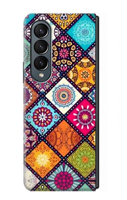 W3943 Maldalas Pattern Funda Carcasa Case y Caso Del Tirón Funda para Samsung Galaxy Z Fold 4