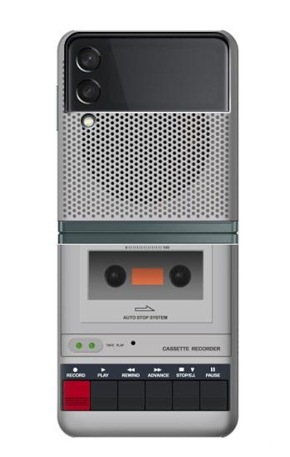 W3953 Vintage Cassette Player Graphic Funda Carcasa Case y Caso Del Tirón Funda para Samsung Galaxy Z Flip 3 5G