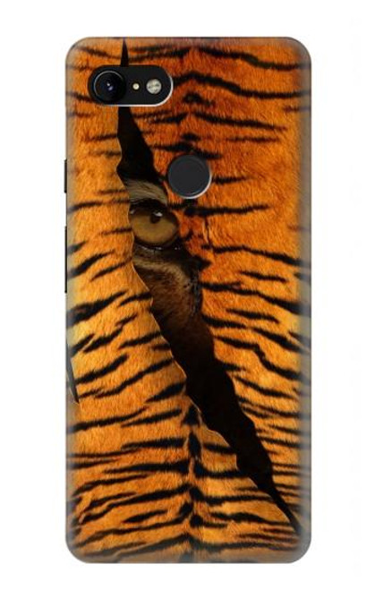 W3951 Tiger Eye Tear Marks Funda Carcasa Case y Caso Del Tirón Funda para Google Pixel 3 XL