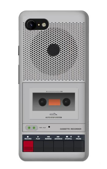 W3953 Vintage Cassette Player Graphic Funda Carcasa Case y Caso Del Tirón Funda para Google Pixel 3 XL