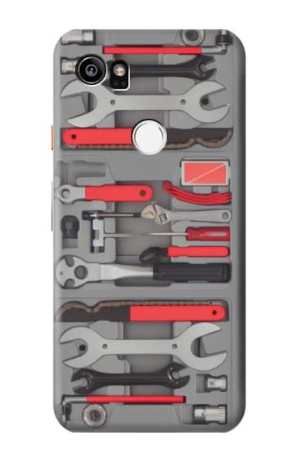 W3921 Bike Repair Tool Graphic Paint Funda Carcasa Case y Caso Del Tirón Funda para Google Pixel 2 XL