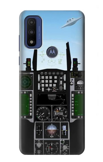 W3933 Fighter Aircraft UFO Funda Carcasa Case y Caso Del Tirón Funda para Motorola G Pure