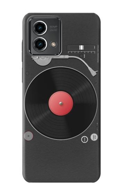 W3952 Turntable Vinyl Record Player Graphic Funda Carcasa Case y Caso Del Tirón Funda para Motorola Moto G Stylus 5G (2023)