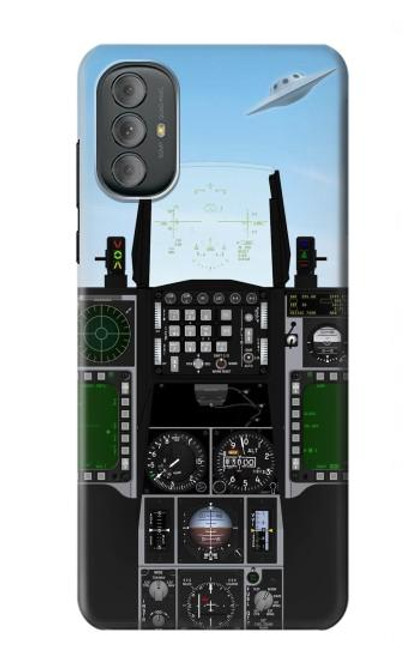 W3933 Fighter Aircraft UFO Funda Carcasa Case y Caso Del Tirón Funda para Motorola Moto G Power 2022, G Play 2023