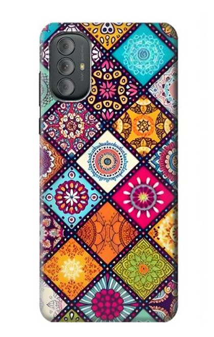 W3943 Maldalas Pattern Funda Carcasa Case y Caso Del Tirón Funda para Motorola Moto G Power 2022, G Play 2023