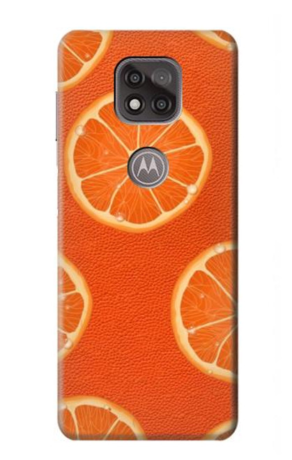 W3946 Seamless Orange Pattern Funda Carcasa Case y Caso Del Tirón Funda para Motorola Moto G Power (2021)
