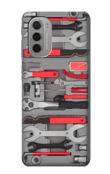 W3921 Bike Repair Tool Graphic Paint Funda Carcasa Case y Caso Del Tirón Funda para Motorola Moto G51 5G