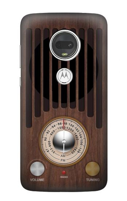 W3935 FM AM Radio Tuner Graphic Funda Carcasa Case y Caso Del Tirón Funda para Motorola Moto G7, Moto G7 Plus