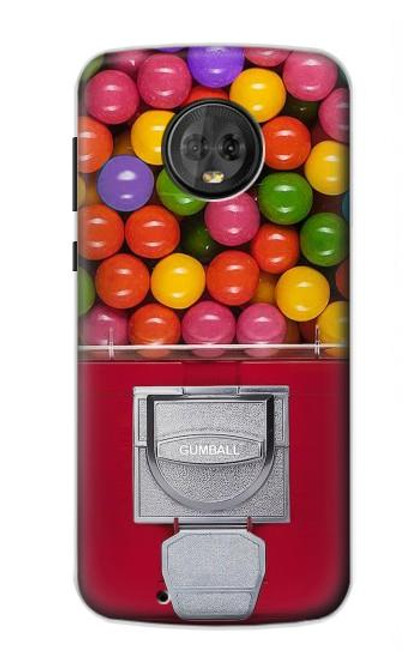 W3938 Gumball Capsule Game Graphic Funda Carcasa Case y Caso Del Tirón Funda para Motorola Moto G6