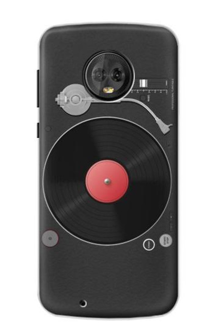 W3952 Turntable Vinyl Record Player Graphic Funda Carcasa Case y Caso Del Tirón Funda para Motorola Moto G6