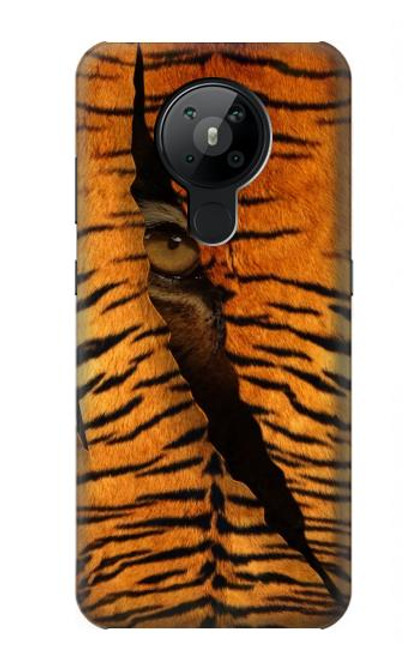 W3951 Tiger Eye Tear Marks Funda Carcasa Case y Caso Del Tirón Funda para Nokia 5.3