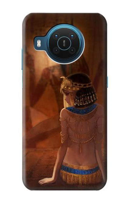 W3919 Egyptian Queen Cleopatra Anubis Funda Carcasa Case y Caso Del Tirón Funda para Nokia X20