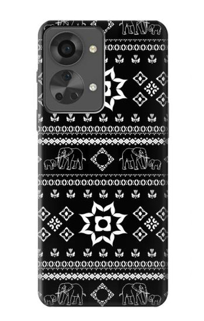 W3932 Elephant Pants Pattern Funda Carcasa Case y Caso Del Tirón Funda para OnePlus Nord 2T