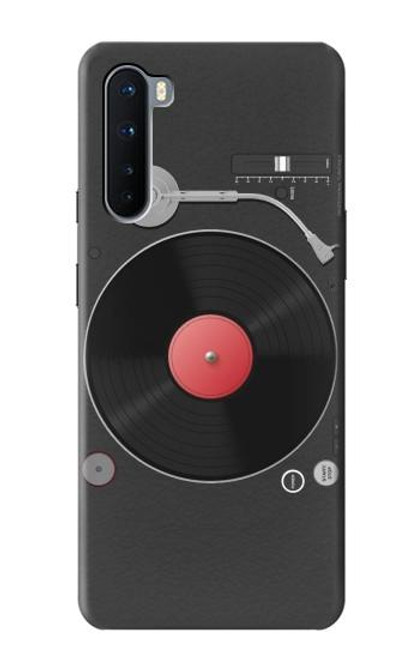 W3952 Turntable Vinyl Record Player Graphic Funda Carcasa Case y Caso Del Tirón Funda para OnePlus Nord