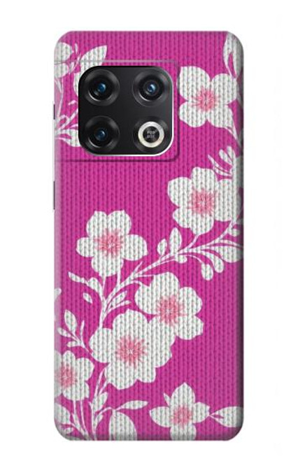 W3924 Cherry Blossom Pink Background Funda Carcasa Case y Caso Del Tirón Funda para OnePlus 10 Pro