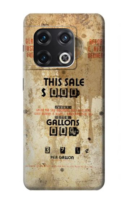 W3954 Vintage Gas Pump Funda Carcasa Case y Caso Del Tirón Funda para OnePlus 10 Pro