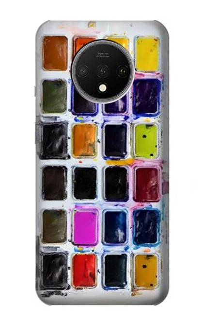 W3956 Watercolor Palette Box Graphic Funda Carcasa Case y Caso Del Tirón Funda para OnePlus 7T