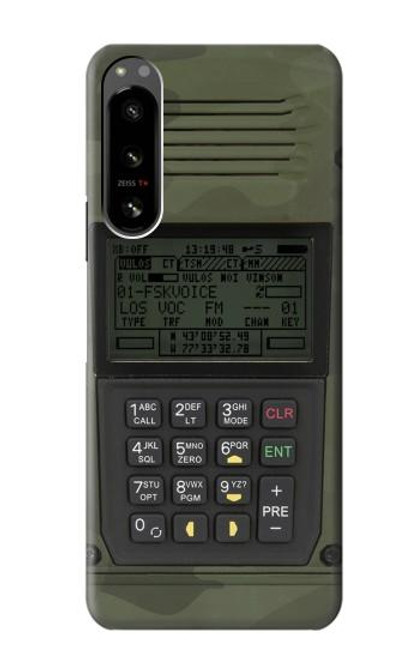 W3959 Military Radio Graphic Print Funda Carcasa Case y Caso Del Tirón Funda para Sony Xperia 5 IV