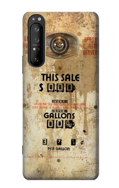 W3954 Vintage Gas Pump Funda Carcasa Case y Caso Del Tirón Funda para Sony Xperia 1 II