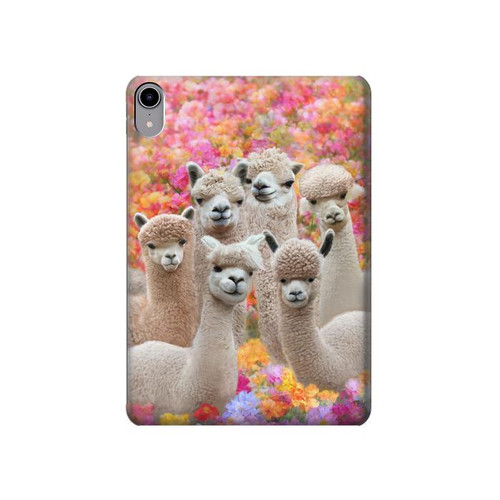 W3916 Alpaca Family Baby Alpaca Funda Carcasa Case para iPad mini 6, iPad mini (2021)