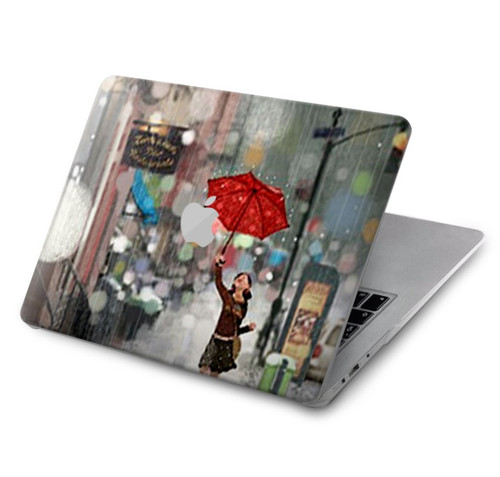 W0108 Girl in The Rain Funda Carcasa Case para MacBook Air 15″ (2023,2024) - A2941, A3114