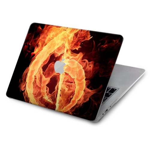 W0493 Music Note Burn Funda Carcasa Case para MacBook Air 15″ (2023,2024) - A2941, A3114