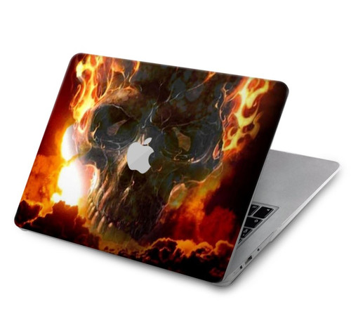 W0863 Hell Fire Skull Funda Carcasa Case para MacBook Air 15″ (2023,2024) - A2941, A3114
