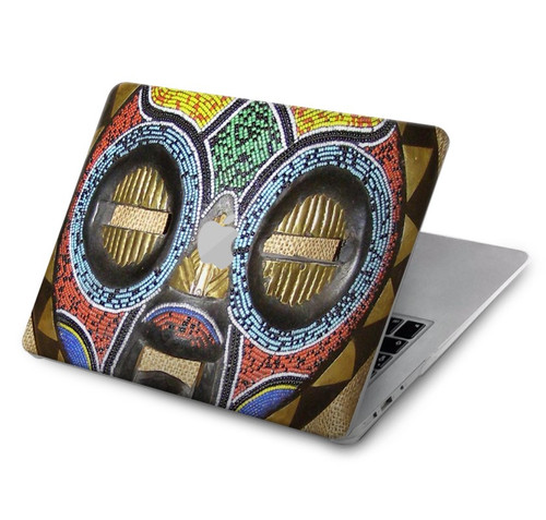 W0965 African Baluba Mask Funda Carcasa Case para MacBook Air 15″ (2023,2024) - A2941, A3114