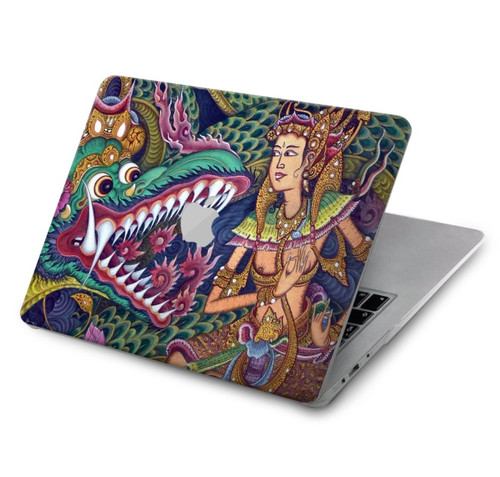 W1240 Bali Painting Funda Carcasa Case para MacBook Air 15″ (2023,2024) - A2941, A3114