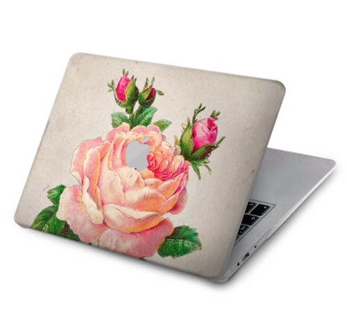 W3079 Vintage Pink Rose Funda Carcasa Case para MacBook Air 15″ (2023,2024) - A2941, A3114