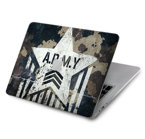 W3666 Army Camo Camouflage Funda Carcasa Case para MacBook Air 15″ (2023,2024) - A2941, A3114