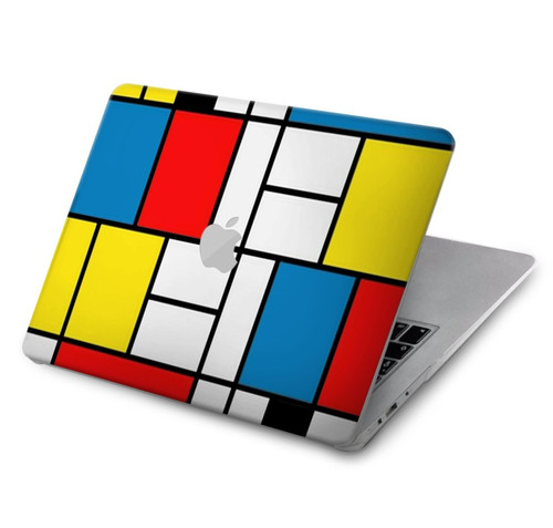 W3814 Piet Mondrian Line Art Composition Funda Carcasa Case para MacBook Air 15″ (2023,2024) - A2941, A3114