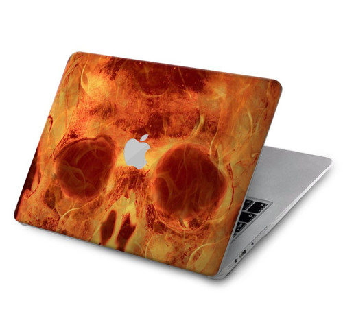 W3881 Fire Skull Funda Carcasa Case para MacBook Air 15″ (2023,2024) - A2941, A3114