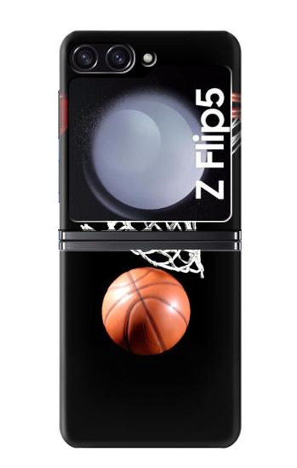 W0066 Basketball Funda Carcasa Case y Caso Del Tirón Funda para Samsung Galaxy Z Flip 5