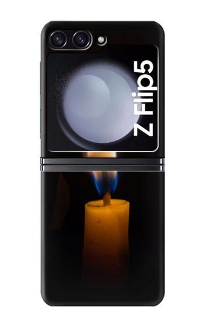 W3530 Buddha Candle Burning Funda Carcasa Case y Caso Del Tirón Funda para Samsung Galaxy Z Flip 5