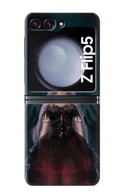 W3847 Lilith Devil Bride Gothic Girl Skull Grim Reaper Funda Carcasa Case y Caso Del Tirón Funda para Samsung Galaxy Z Flip 5