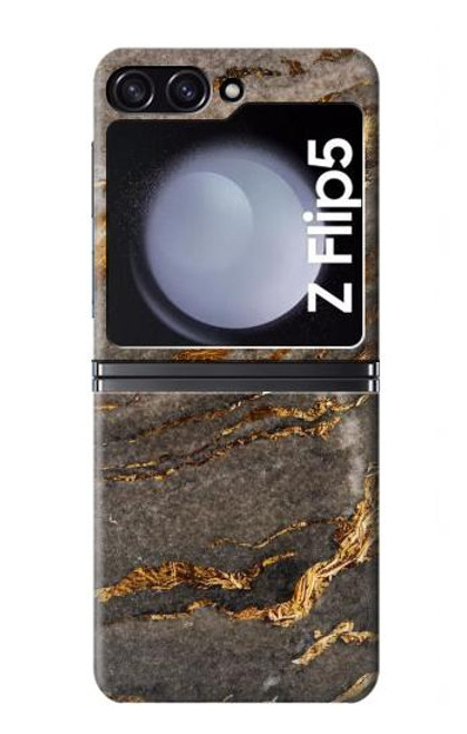 W3886 Gray Marble Rock Funda Carcasa Case y Caso Del Tirón Funda para Samsung Galaxy Z Flip 5