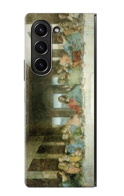 W0173 Leonardo DaVinci The Last Supper Funda Carcasa Case y Caso Del Tirón Funda para Samsung Galaxy Z Fold 5