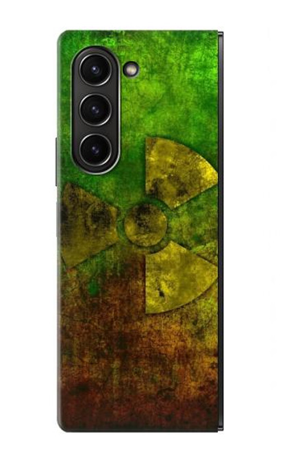 W3202 Radioactive Nuclear Hazard Symbol Funda Carcasa Case y Caso Del Tirón Funda para Samsung Galaxy Z Fold 5