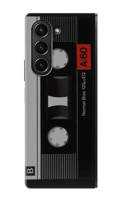 W3516 Vintage Cassette Tape Funda Carcasa Case y Caso Del Tirón Funda para Samsung Galaxy Z Fold 5