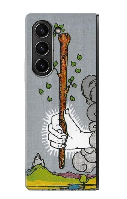 W3723 Tarot Card Age of Wands Funda Carcasa Case y Caso Del Tirón Funda para Samsung Galaxy Z Fold 5