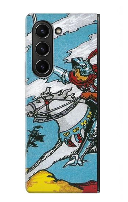 W3731 Tarot Card Knight of Swords Funda Carcasa Case y Caso Del Tirón Funda para Samsung Galaxy Z Fold 5