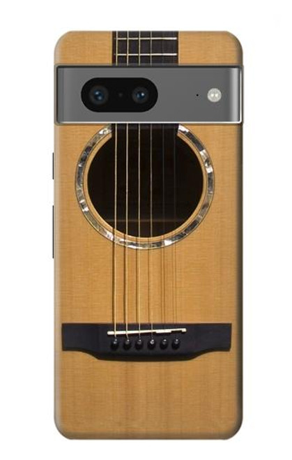 W0057 Acoustic Guitar Funda Carcasa Case y Caso Del Tirón Funda para Google Pixel 7a